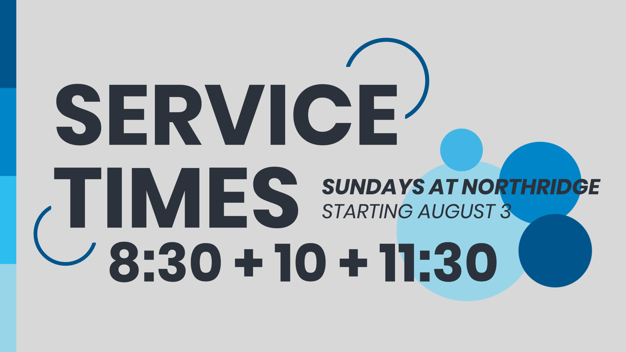 three services featured