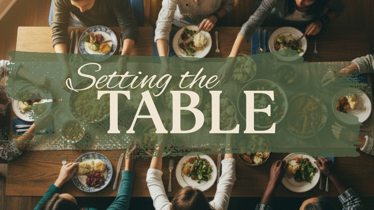 setting the table (YouTube Thumbnail)