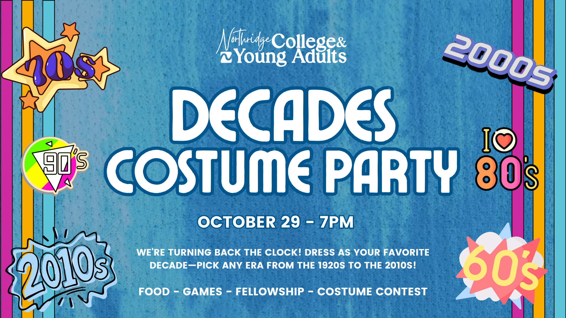 Through the Decades Costume Party